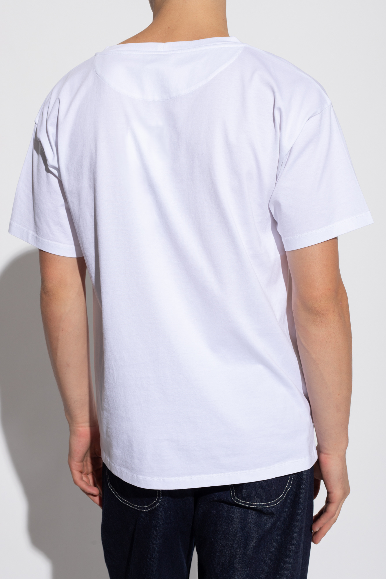 直営店‐Bally‐ SALE! white summer Ｔシャツ White Embroidered-Logo T-Shirt by Bally on Sale